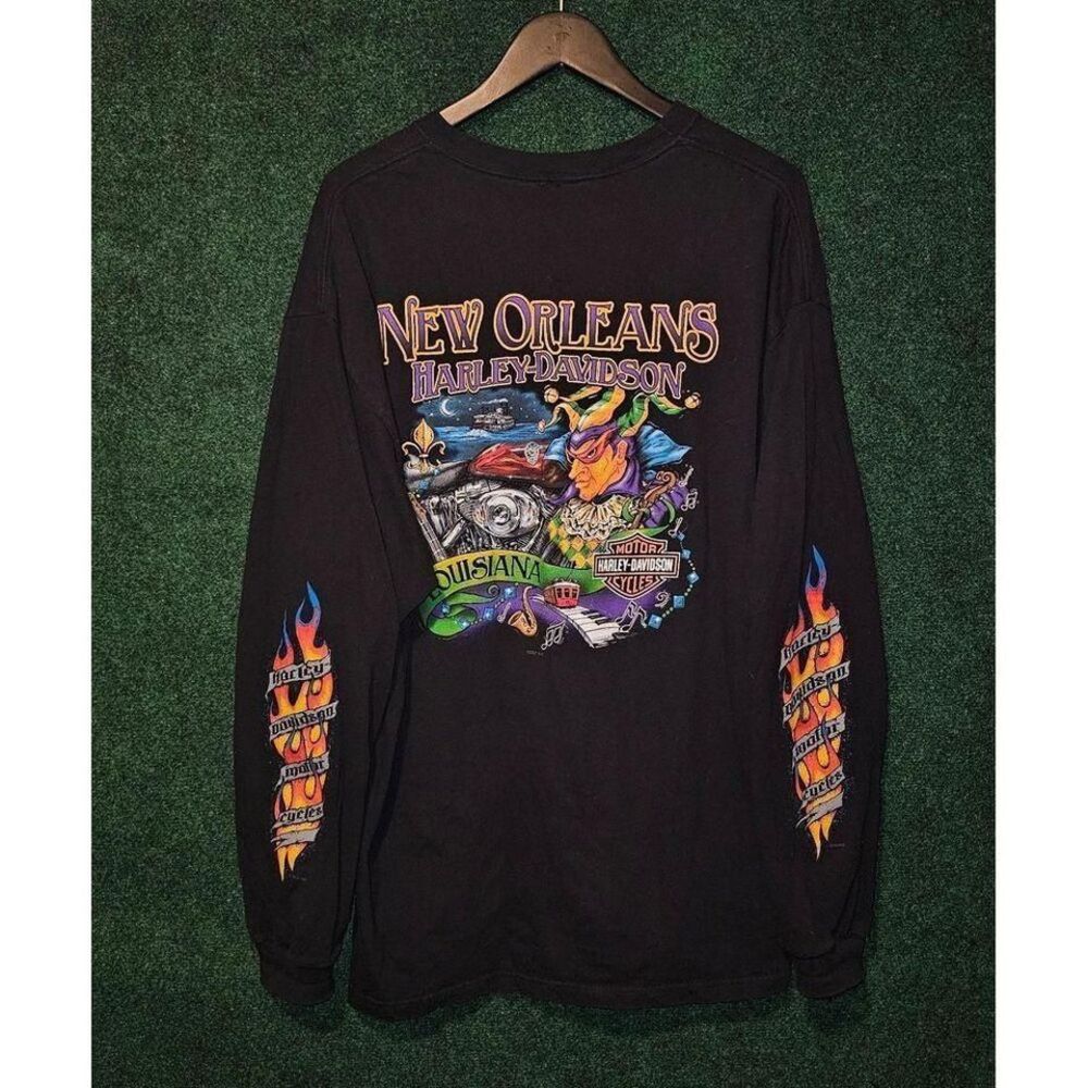 Longsleeve Harley Davidson flames shirt